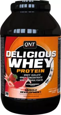 Протеїн QNT Delicious Whey Protein 2.2 кг Полуниця (5425002405854)