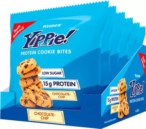 Печиво Weider Yippie! Protein cookie bites 50 г Шоколад 6 шт. (4044782900055) - фото №2