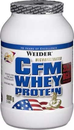 Протеин Weider CFM Whey Protein 908 г Клубника (4044782303313)