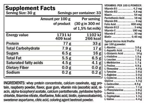 Протеїн Form Labs Protein Matrix 3 1000 g /33 servings/ Strawberry 1000 г - фото №2