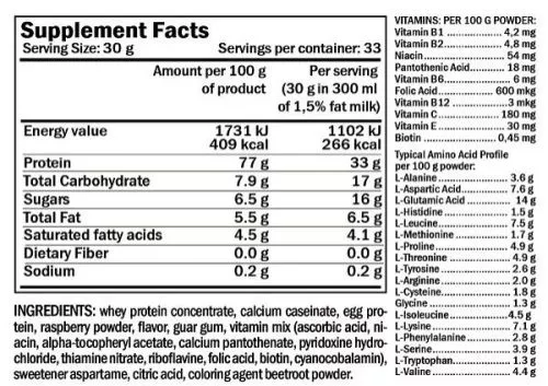 Протеин Form Labs Protein Matrix 3 1000 g /33 servings/ Strawberry 1000 г - фото №2