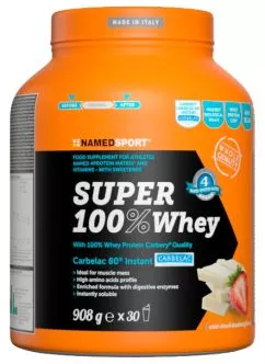 Протеїн Namedsport SUPER 100% WHEY 908 г Білий шоколад і полуниця (8054956340064)