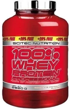 Протеин Scitec Nutrition 100% Whey Protein Prof 2820 г Ваниль 20% бесплатно (5999100013179)