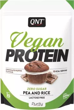 Протеїн QNT Vegan Protein 500 г Шоколадний мафін (5425002408794)