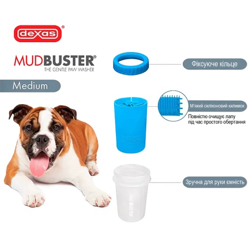 Dexas MudBuster Лапомойка для собак средняя - фото №4