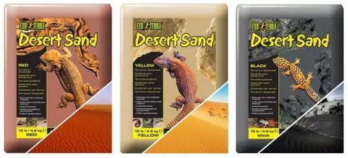 Наполнитель для террариума Exo Terra Desert Sand Песок 4,5 кг (черный) (PT3101) - фото №3