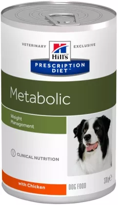 Лікувальний корм для собак Hills Metabolic Prescription Diet з куркою 370 г (52742210100)