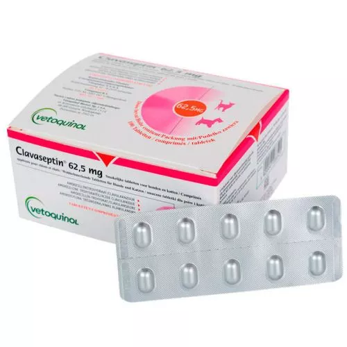 Таблетка Клавасептин Vetoquinol Clavaseptin 250 мг - фото №2