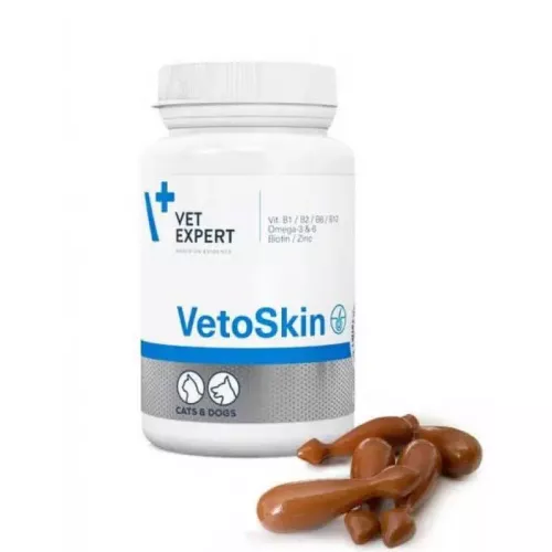 VetExpert VetoSkin вітаміни для собак і котів (для шкіри та вовни) - фото №2