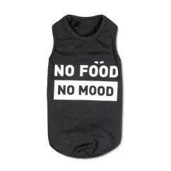 Борцівка Pet Fashion «No food-no mood» для собак, розмір M, чорна