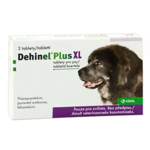KRKA Дехінел Плюс XL таблетки для собак на 35 кг 1 таб - фото №2