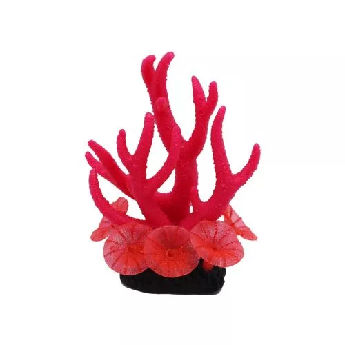 Декорация Deming Коралл-сериатопора для аквариума, силиконовая, 10.5х7х14 см - фото №2