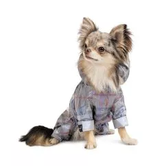 Дождевик Pet Fashion "Fall" для собак, размер 2XL, серый