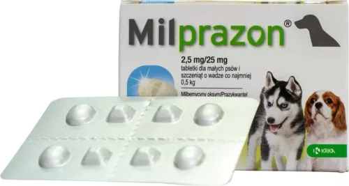 KRKA Мілпразон для цуценяти таблетки 0,5-5 кг 2 таб (783567) - фото №2
