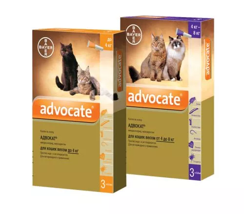 Капли Bayer Advocate для кошек и хорьков (от внешних и внутренних паразитов) (91031) - фото №3