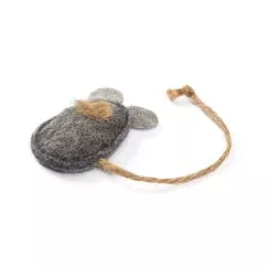 Природа «Мишка шкряботушка» сіра, 8,5х5 см іграшка для котів
