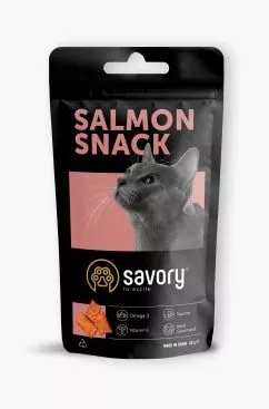 Savory Snack Подушечки для вибагливих котів з лососем 60 г (31454)