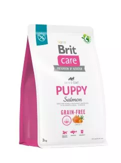 Сухой корм Brit Care Dog Grain-free Puppy для щенков, беззерновой с лососем, 3 кг (172194)