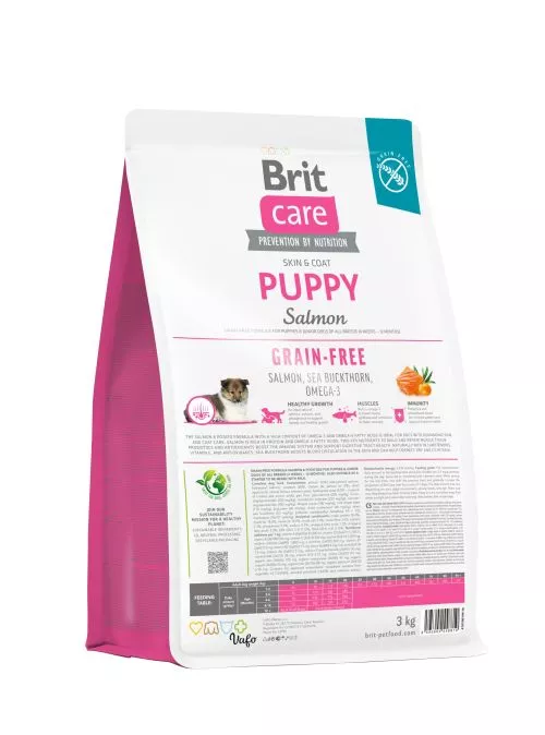 Сухой корм Brit Care Dog Grain-free Puppy для щенков, беззерновой с лососем, 3 кг (172194) - фото №5