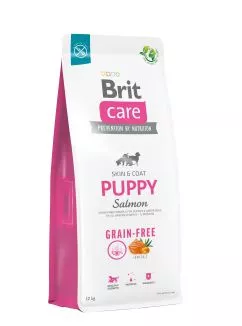 Сухой корм Brit Care Dog Grain-free Puppy для щенков, беззерновой с лососем, 12 кг (172195)