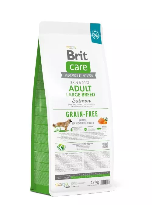 Сухой корм Brit Care Dog Grain-free Adult Large Breed для собак больших пород, беззерновой с лососем, 12 кг (172204) - фото №3