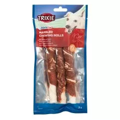 Trixie Denta Fun Косточка для чистки зубов собак, с мраморной говядиной, 140 г, 3 шт
