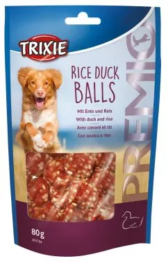 Trixie Premio Rice Duck Balls Лакомство для собак, шарики с уткой и рисом, 80 г
