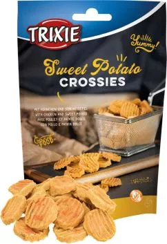 Trixie Sweet Potato Crossies Лакомство для собак, с курицей и сладким картофелем, 100 г