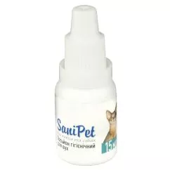 Лосьйон ProVET SaniPet для догляду за вухами котів і собак, 15 мл (краплі) (PR020058)