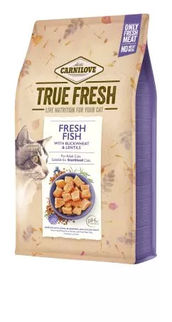 Сухой корм Carnilove True Fresh Cat для взрослых кошек, с рыбой, 4,8 кг (172158)