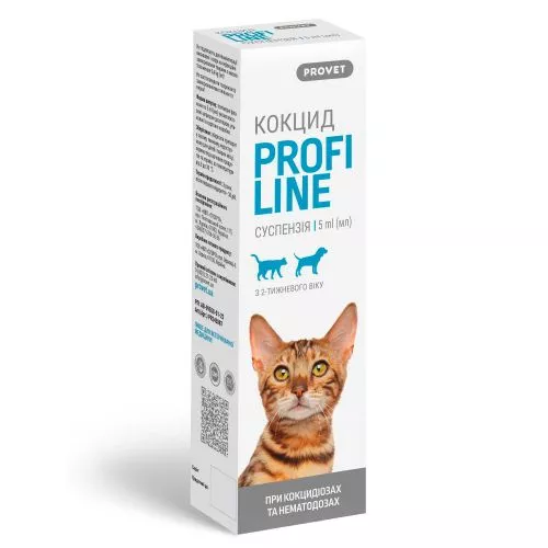 Суспензія ProVet Profiline Кокцид для котів та собак, 5.0 мл (антигельмінтик) (PR243087) - фото №2