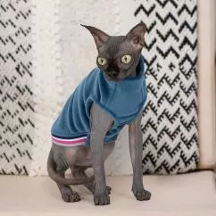 Свитер Pet Fashion «Wiki» для кошек, размер S, синий (лимитированная серия)