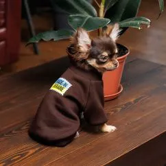 Толстовка Pet Fashion Made in Ukraine для собак, розмір S, шоколадний