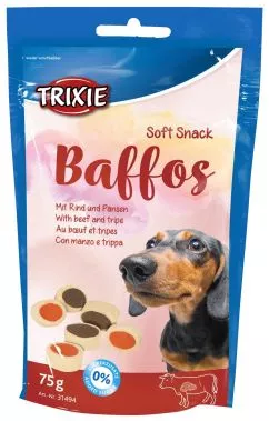 Trixie Baffos Витамизированное лакомство для собак, с говядиной и желудком, 75 г