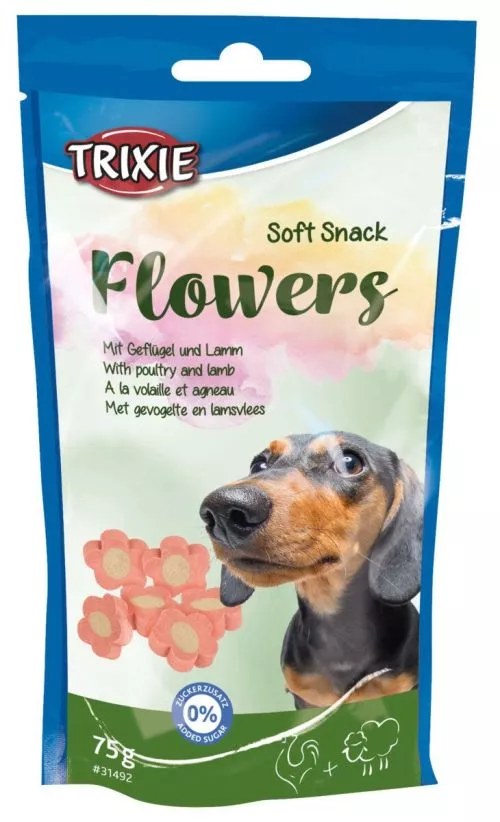 Trixie Flowers Вітамізовані ласощі для собак, з ягняти і куркою, 75 г - фото №3