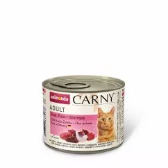 Animonda Carny з яловичиною, індичкою та креветками, 200 г вологий корм для котів, консерва