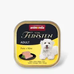 Вологий корм Animonda Vom Feinsten для дорослих собак, з індичкою та сиром, 150 г (AM-82318)