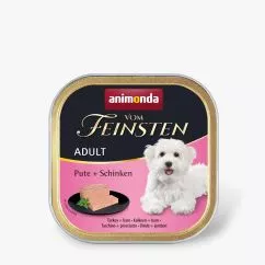 Вологий корм Animonda Vom Feinsten для дорослих собак, з індичкою та шинкою, 150 г (AM-82319)