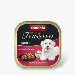 Вологий корм Animonda Vom Feinsten для дорослих собак, з яловичиною і ягнятиною, 150 г (AM-82311)