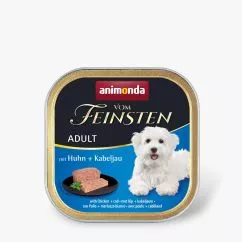 Влажный корм Animonda Vom Feinsten для взрослых собак, с курицей и треской, 150 г (AM-82320)