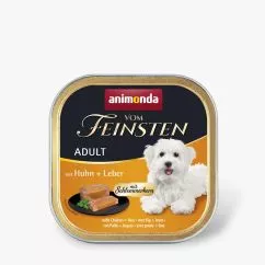 Вологий корм Animonda Vom Feinsten для дорослих собак, з куркою і печінкою, 150 г (AM-82300)