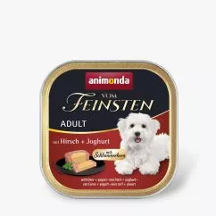 Вологий корм Animonda Vom Feinsten для дорослих собак, з олениною та йогуртом, 150 г (AM-82303)