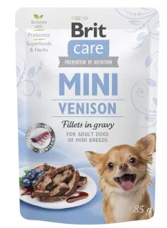 Влажный корм Brit Care Mini для собак, с филе дичи в соусе, 85 г (100915/100220/4456)