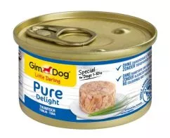 Вологий корм GimDog LD Pure Delight для собак мініатюрних порід, тунець, 85 г (G-513157/513010)