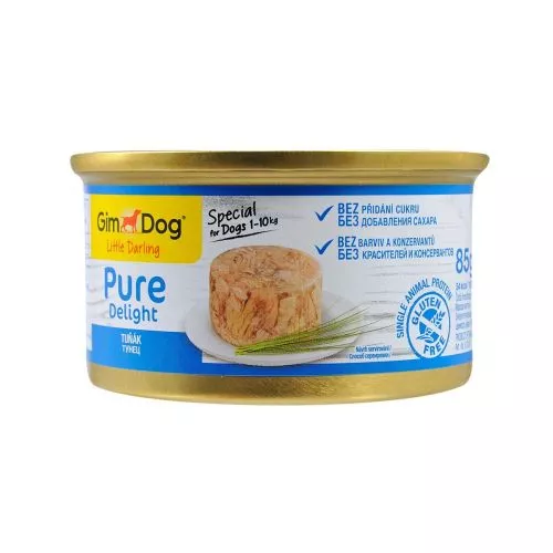 Вологий корм GimDog LD Pure Delight для собак мініатюрних порід, тунець, 85 г (G-513157/513010) - фото №2