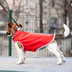 Жилет Pet Fashion «Fleecy» для собак, розмір M, червоно-сірий