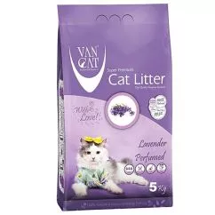 Наполнитель бентонитовый Van Cat Super Premium Quality Lavender 5 кг (8699245857337)