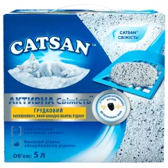 Минеральный комообразующий Наполнитель Catsan Active Fresh для кошачьего туалета 5 л (4008429134289) (7272)