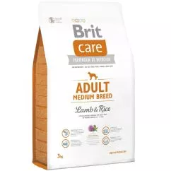 Brit Care Adult Medium Breed Lamb and Rice 3 kg сухой корм для взрослых собак средних пород