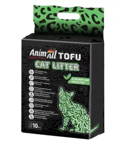 Наполнитель для кошачьего туалета AnimAll ТОФУ Зеленый чай 4.66 кг / 10 л (4820224500881)